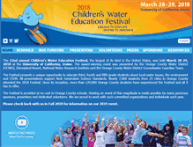 Tablet Screenshot of childrenwaterfestival.com